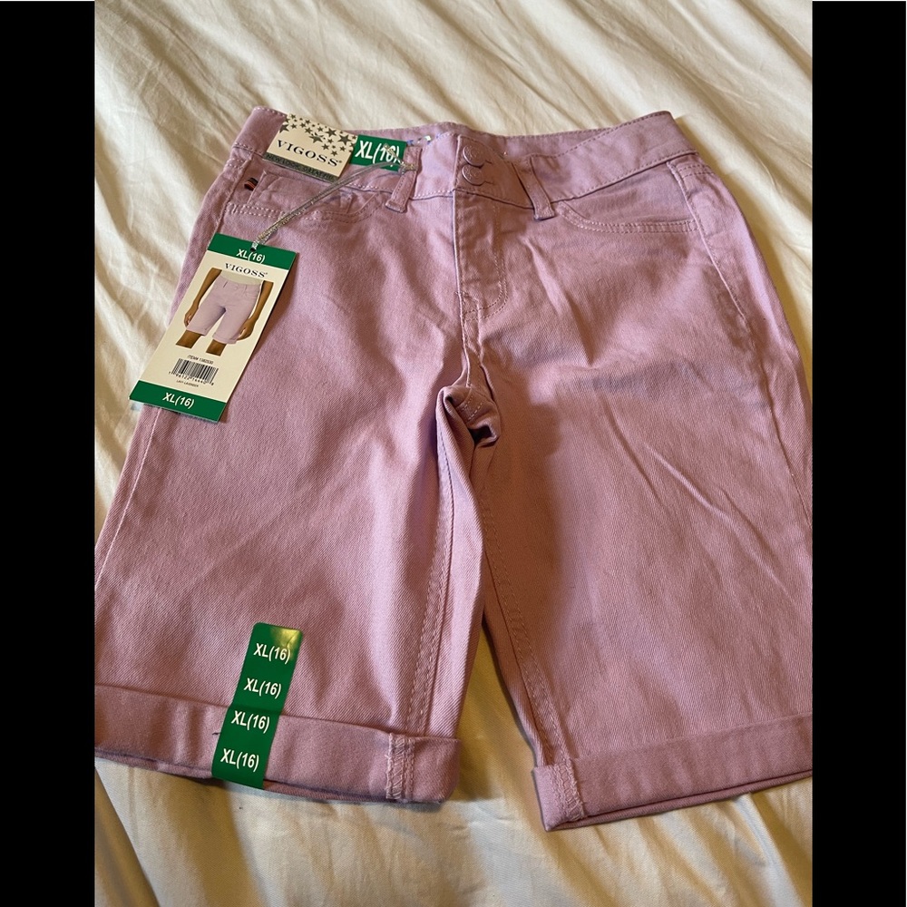 Vigoss Girls Stretch Twill Shorts NWT